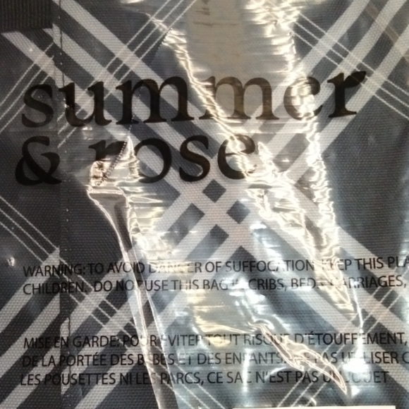 NWT Summer and Rose Duffle Bag in Black Plaid - Picture 4 of 16